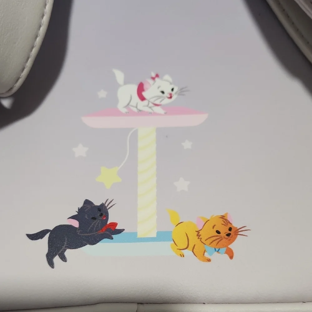 Disney Loungefly Lavender Cat Backpack - Picture 5 of 9